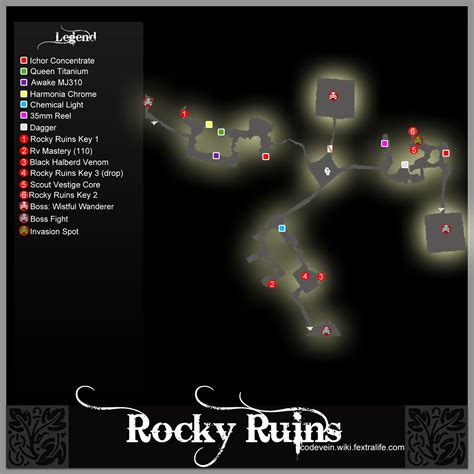 code vein rocky ruins map.